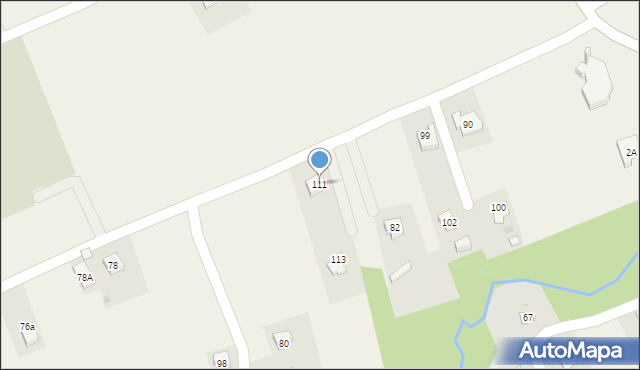 Dąbrówka, Dąbrówka, 111, mapa Dąbrówka