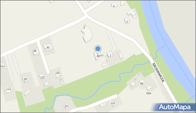 Dąbrówka, Dąbrówka, 2A, mapa Dąbrówka