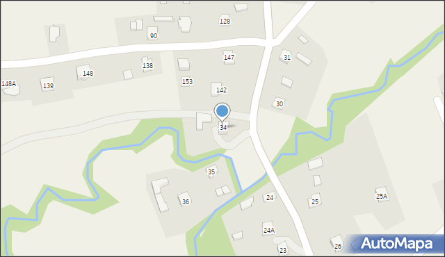 Dąbrówka, Dąbrówka, 34, mapa Dąbrówka