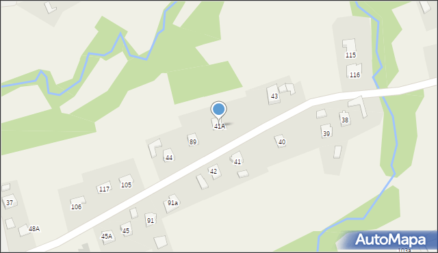 Dąbrówka, Dąbrówka, 41A, mapa Dąbrówka