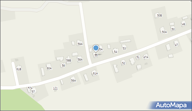 Dąbrówka, Dąbrówka, 55, mapa Dąbrówka