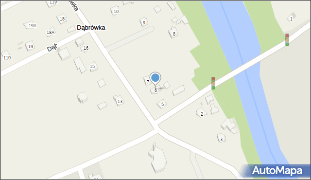 Dąbrówka, Dąbrówka, 6, mapa Dąbrówka