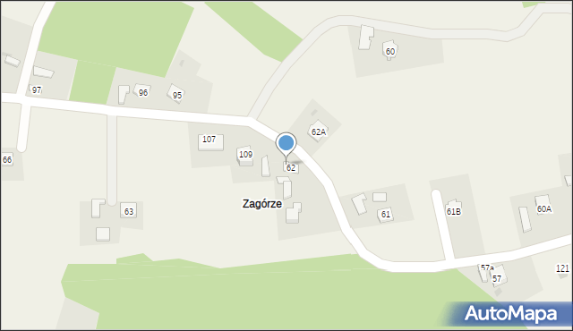 Dąbrówka, Dąbrówka, 62b, mapa Dąbrówka