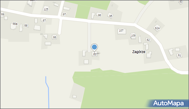 Dąbrówka, Dąbrówka, 63, mapa Dąbrówka