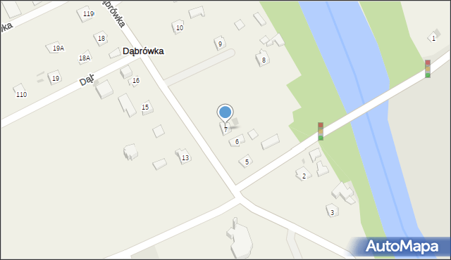 Dąbrówka, Dąbrówka, 7, mapa Dąbrówka