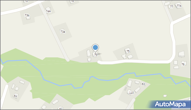 Dąbrówka, Dąbrówka, 73, mapa Dąbrówka