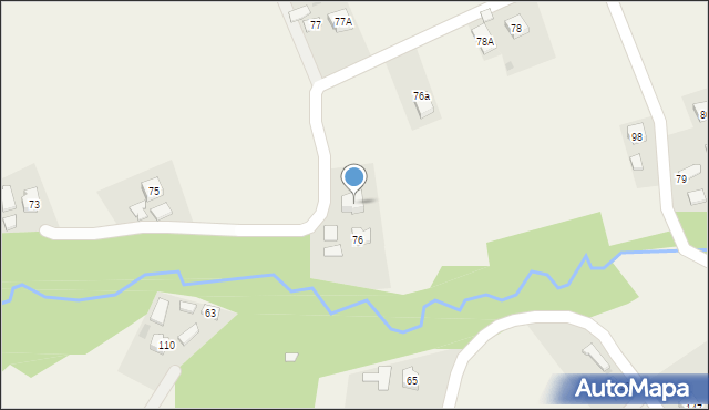 Dąbrówka, Dąbrówka, 76b, mapa Dąbrówka