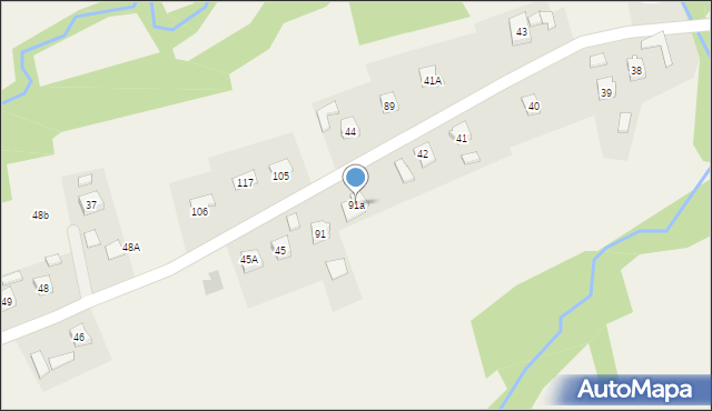 Dąbrówka, Dąbrówka, 91a, mapa Dąbrówka