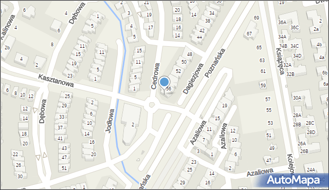 Dąbrówka, Daglezjowa, 56/1, mapa Dąbrówka