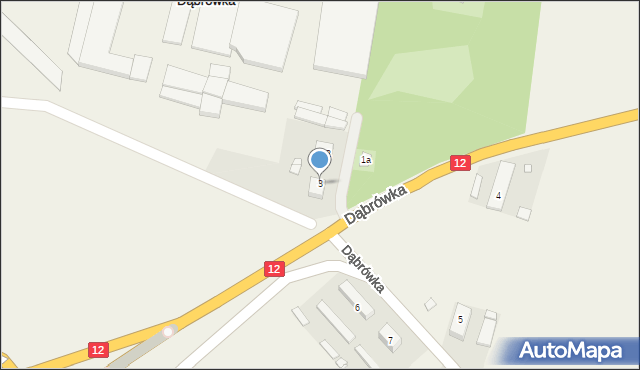 Dąbrówka, Dąbrówka, 3, mapa Dąbrówka