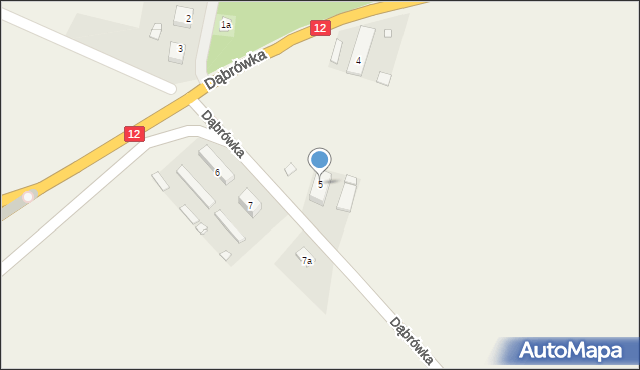Dąbrówka, Dąbrówka, 5, mapa Dąbrówka