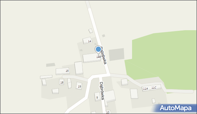 Dąbrówka, Dąbrówka, 14b, mapa Dąbrówka