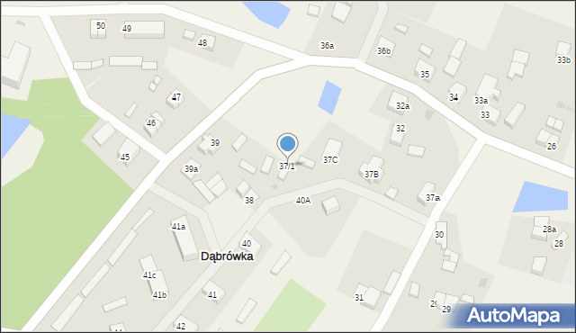 Dąbrówka, Dąbrówka, 37/1, mapa Dąbrówka