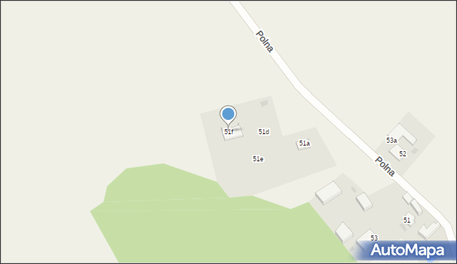 Dąbrówka, Dąbrówka, 51f, mapa Dąbrówka