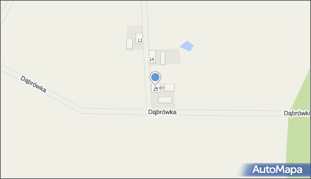 Dąbrówka, Dąbrówka, 15, mapa Dąbrówka