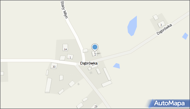 Dąbrówka, Dąbrówka, 2, mapa Dąbrówka