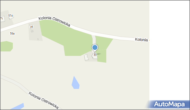 Dąbrówka, Dąbrówka, 33, mapa Dąbrówka