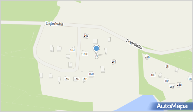 Dąbrówka, Dąbrówka, 11, mapa Dąbrówka