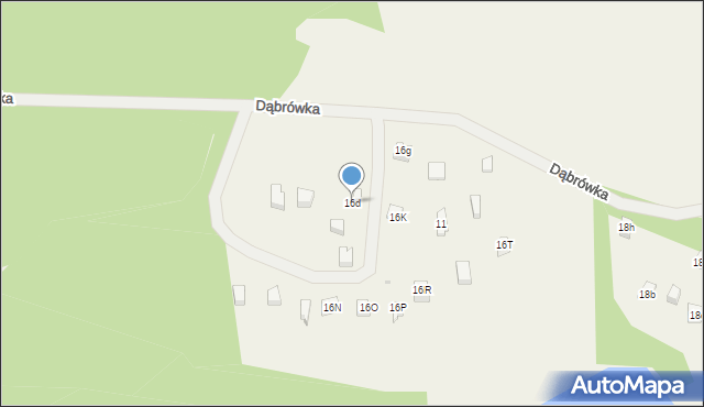 Dąbrówka, Dąbrówka, 16d, mapa Dąbrówka