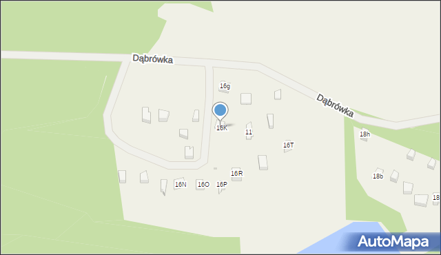 Dąbrówka, Dąbrówka, 16K, mapa Dąbrówka