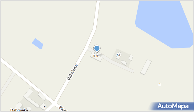 Dąbrówka, Dąbrówka, 6, mapa Dąbrówka