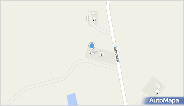 Dąbrówka, Dąbrówka, 37A, mapa Dąbrówka