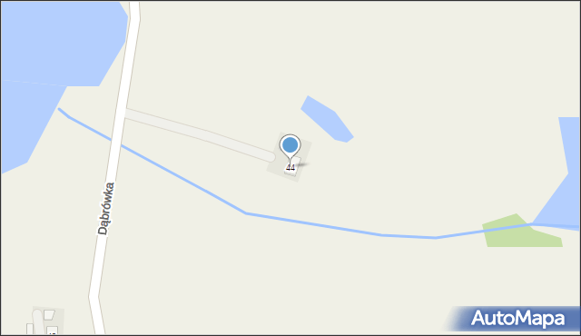 Dąbrówka, Dąbrówka, 44, mapa Dąbrówka