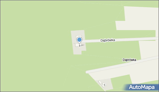 Dąbrówka, Dąbrówka, 9, mapa Dąbrówka