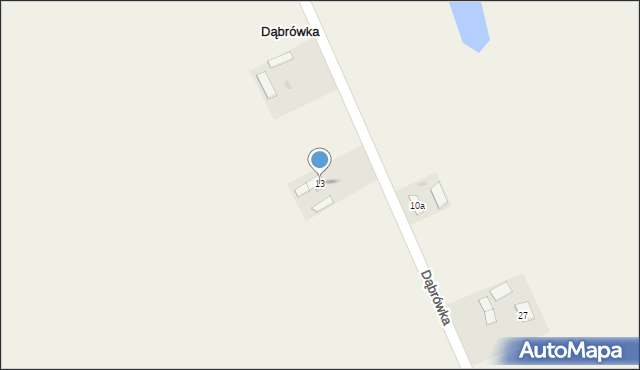 Dąbrówka, Dąbrówka, 13, mapa Dąbrówka