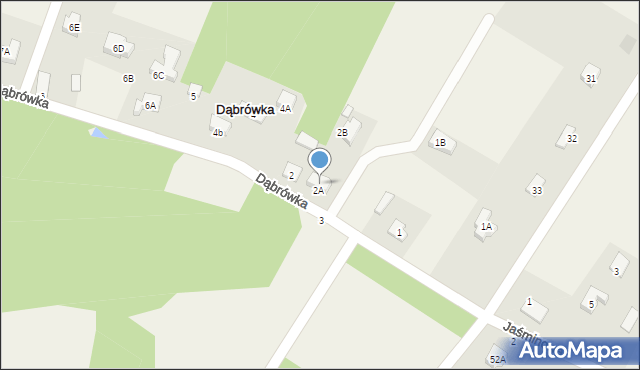 Dąbrówka, Dąbrówka, 2C, mapa Dąbrówka