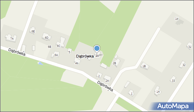 Dąbrówka, Dąbrówka, 4A, mapa Dąbrówka
