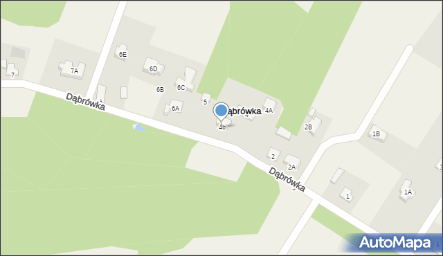 Dąbrówka, Dąbrówka, 4b, mapa Dąbrówka