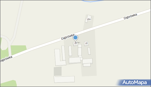 Dąbrówka, Dąbrówka, 15, mapa Dąbrówka