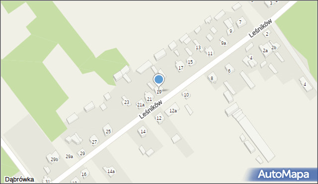 Dąbrówka, Dąbrówka, 19, mapa Dąbrówka