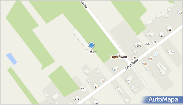 Dąbrówka, Dąbrówka, 33a, mapa Dąbrówka
