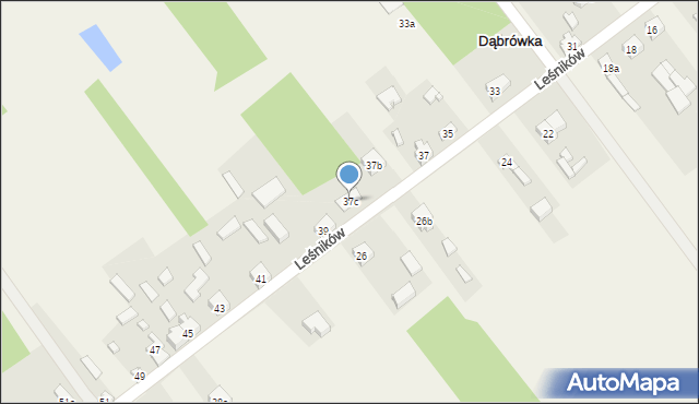 Dąbrówka, Dąbrówka, 37c, mapa Dąbrówka