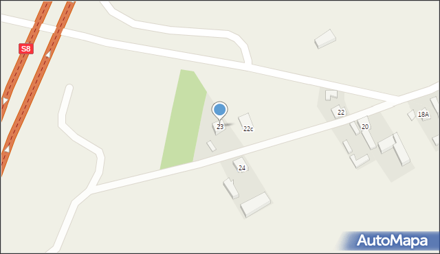 Dąbrówka, Dąbrówka, 23, mapa Dąbrówka