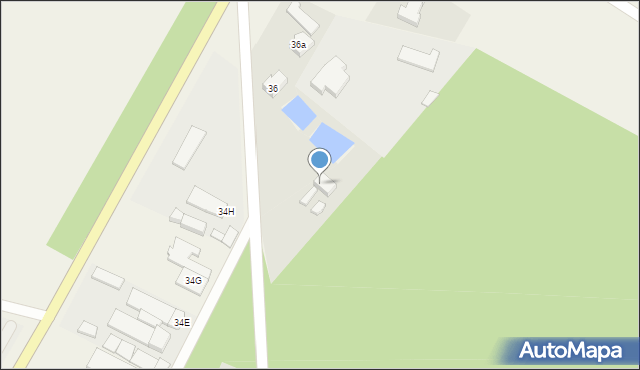 Dąbrówka, Dąbrówka, 36b, mapa Dąbrówka