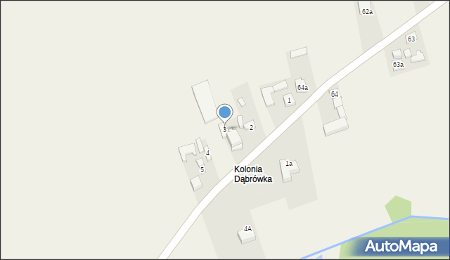 Dąbrówka, Dąbrówka, 3, mapa Dąbrówka