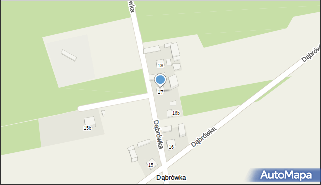 Dąbrówka, Dąbrówka, 17B, mapa Dąbrówka