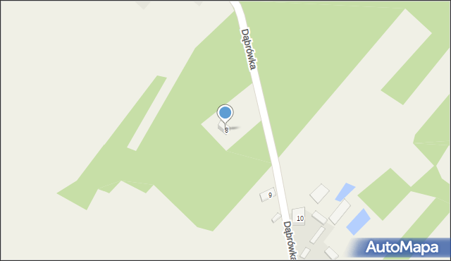 Dąbrówka, Dąbrówka, 8, mapa Dąbrówka