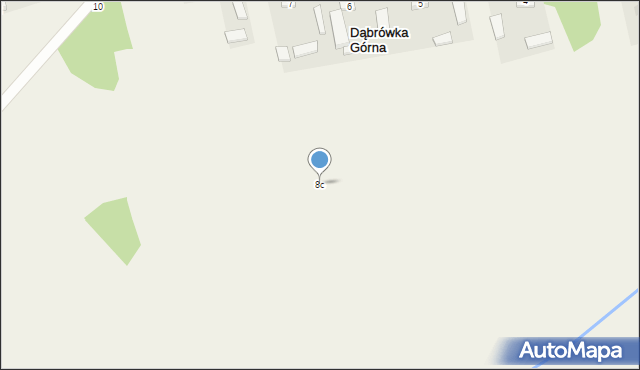 Dąbrówka Górna, Dąbrówka Górna, 8c, mapa Dąbrówka Górna