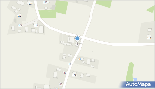 Dąbrówka Gorzycka, Dąbrówka Gorzycka, 9, mapa Dąbrówka Gorzycka