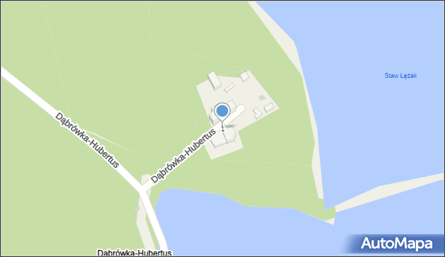 Dąbrówka-Hubertus, Dąbrówka-Hubertus, 1, mapa Dąbrówka-Hubertus