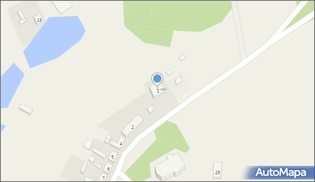 Dąbrówka Kościelna, Dąbrówka Kościelna, 1, mapa Dąbrówka Kościelna