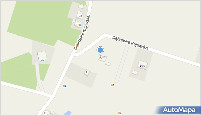 Dąbrówka Kujawska, Dąbrówka Kujawska, 10, mapa Dąbrówka Kujawska