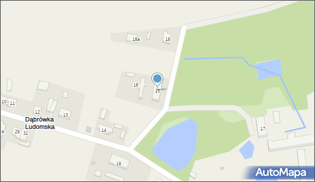 Dąbrówka Ludomska, Dąbrówka Ludomska, 15, mapa Dąbrówka Ludomska