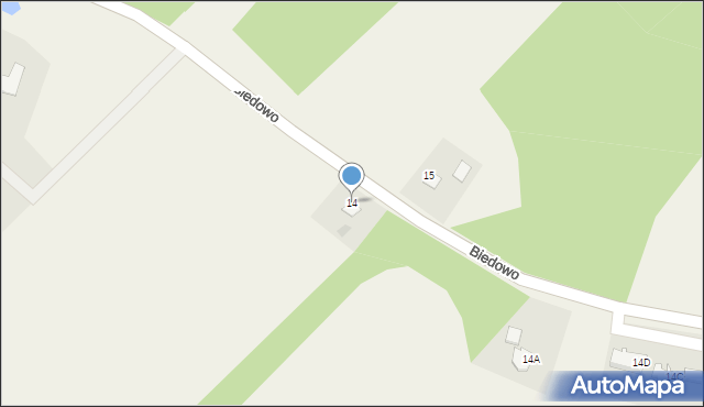 Dąbrówka Mała, Dąbrówka Mała, 14, mapa Dąbrówka Mała