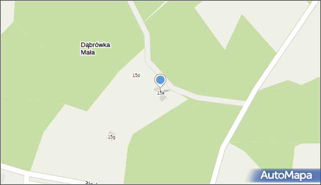Dąbrówka Mała, Dąbrówka Mała, 15e, mapa Dąbrówka Mała
