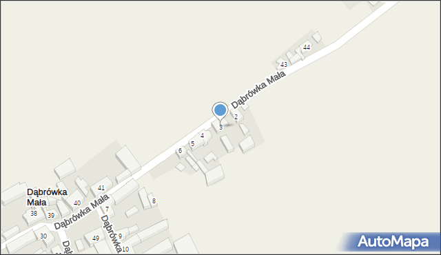 Dąbrówka Mała, Dąbrówka Mała, 3, mapa Dąbrówka Mała
